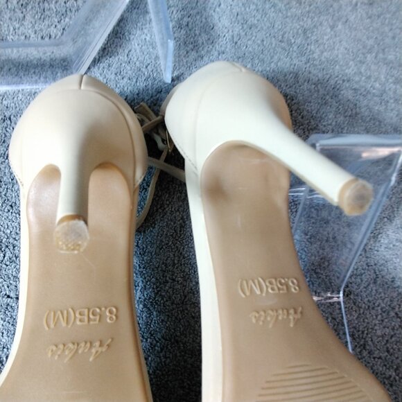 Ankis Nude Ankle Strap Heels Size 8.5B (M) Stiletto Heels Sandals open Toe - Picture 10 of 12